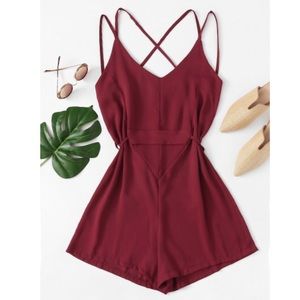 Maroon romper